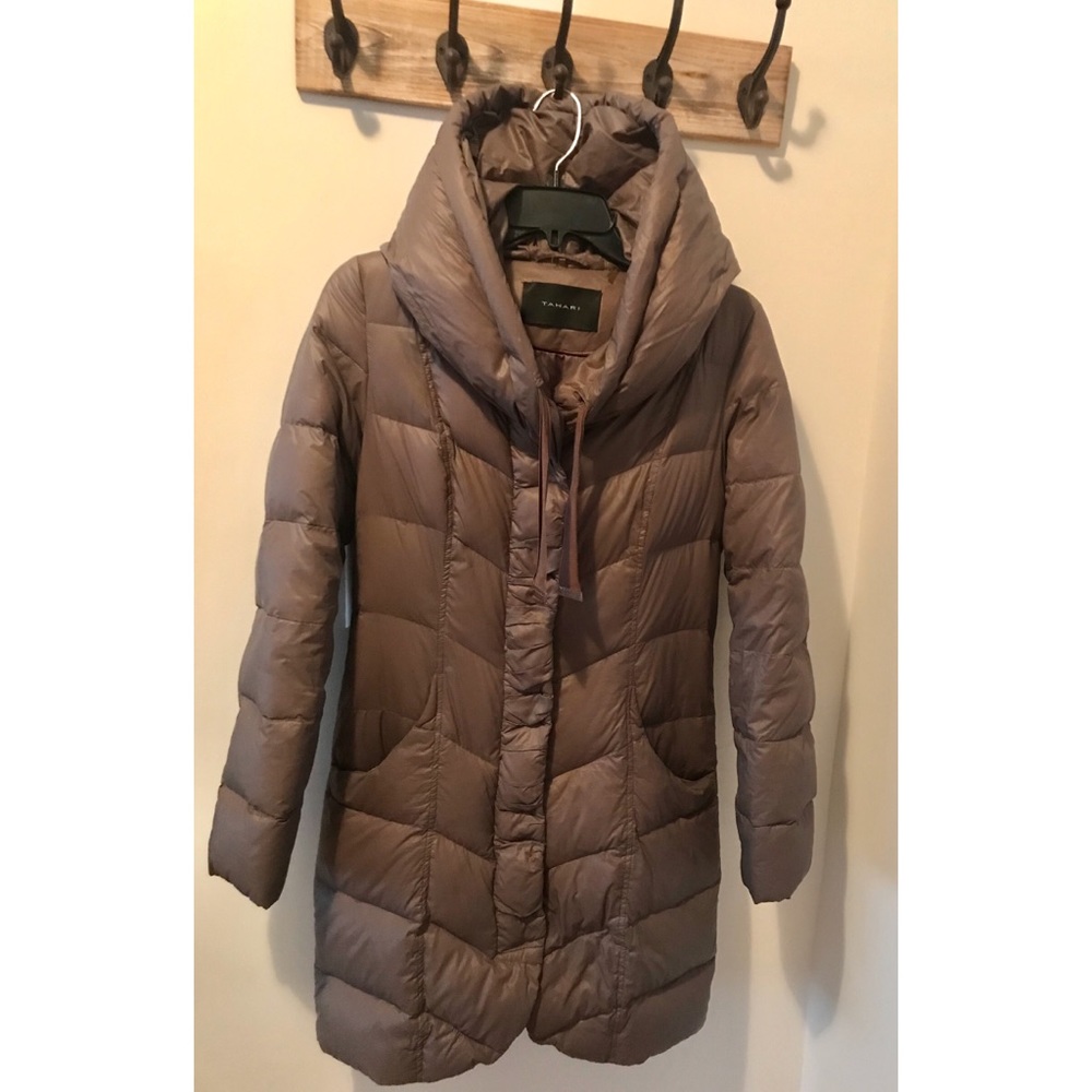 Tahari Hooded Down Puffer Coat